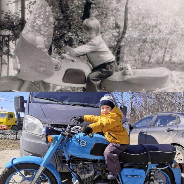 Мотоциклы в деревне