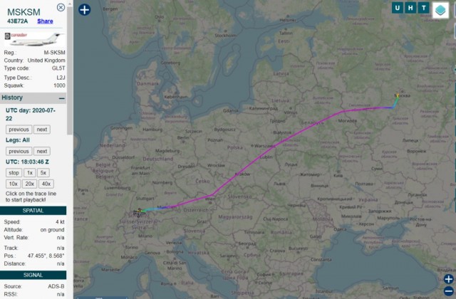 Самолет жены Медведева улетел в Цюрих. Авиасообщение со Швейцарией до сих пор закрыто