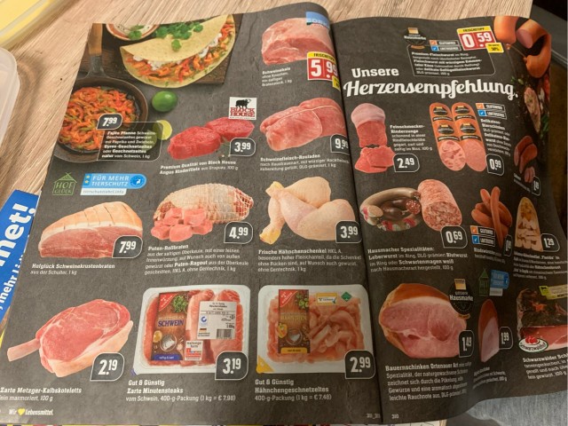 Цены на мясо в Германии