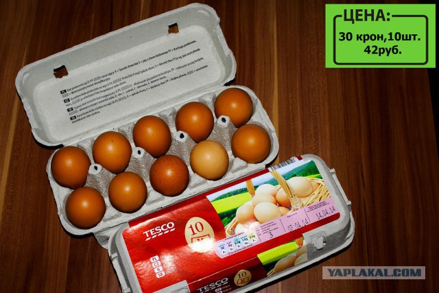 Продукты в Чехии.