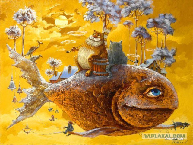 Забавные рисованные кошки