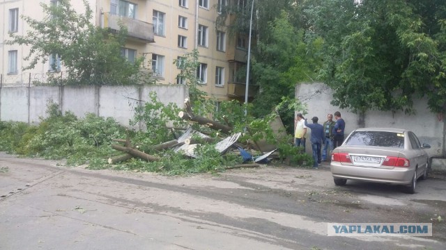 Сильная гроза в Москве и ее последствия