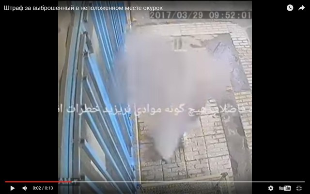 Штраф за выброшенный в неположенном месте окурок