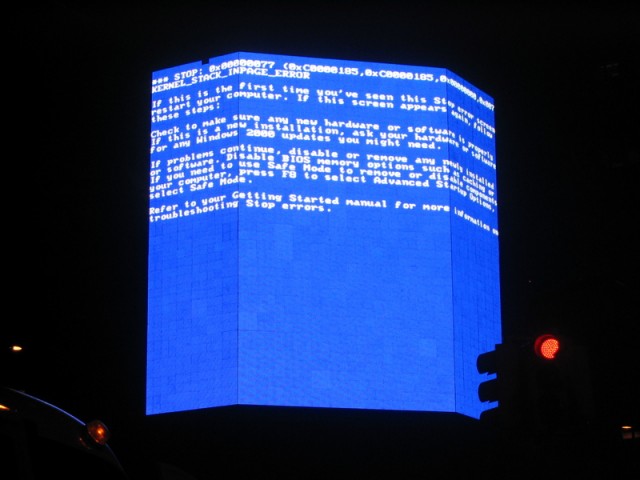 Подборка Синих экранов смерти (23 штуки)