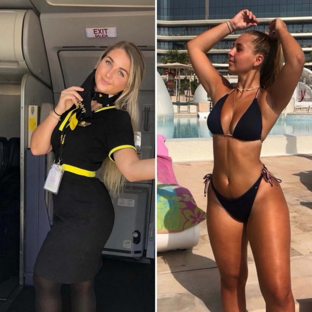 Девушки в форме и без