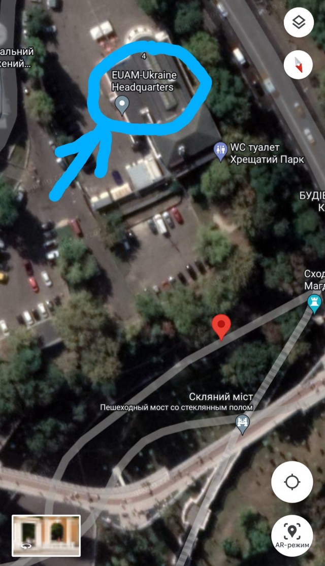 Пешеходный мост в Киеве (результаты)