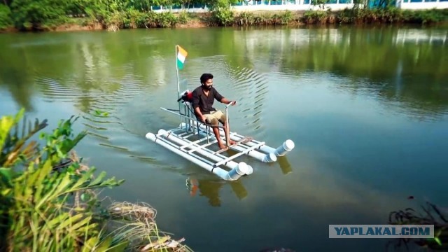 Немного усилий и погнал по воде, аки по суху