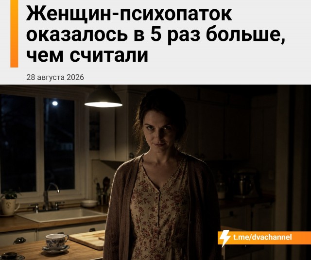 Женщин-психопаток оказалось в 5 раз больше, чем считалось раньше