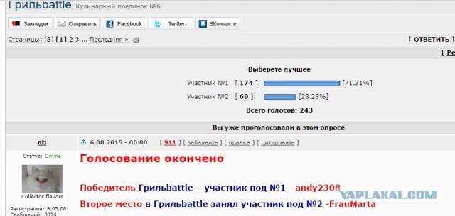 Кухня (кулинарное и околокулинарное общение)