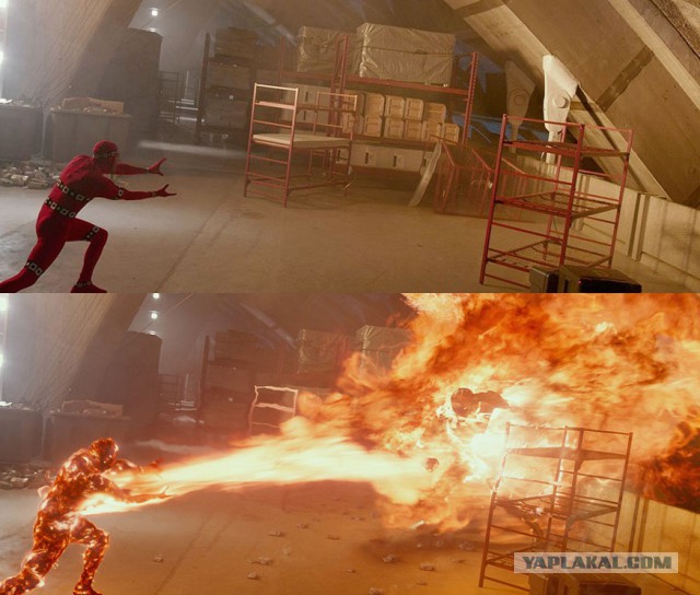 20 сцен из фильмов до и после спецэффектов