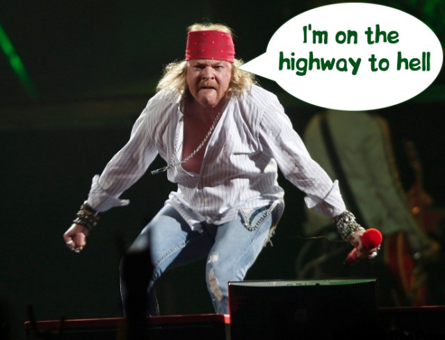 Первое выступление Эксла Роуза в качестве солиста AC/DC