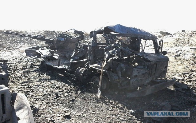 Последствия удара ВКС РФ под Алеппо