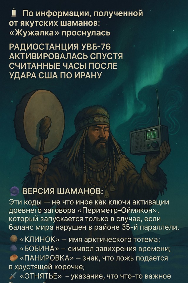УВБ-76. Свежатина