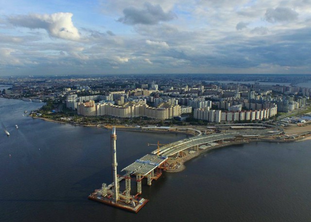 Строительство ЗСД в Петербурге.