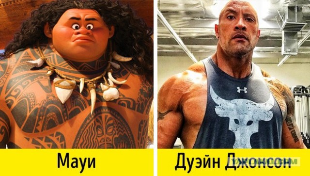 15 звёзд, которые очень похожи на персонажей мультфильмов, которых они озвучивали