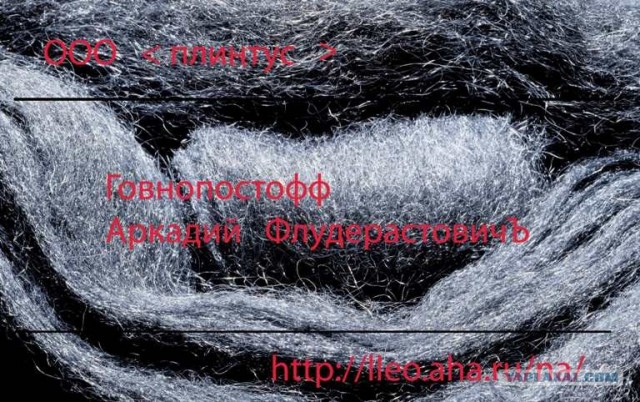 Фотожаба: Визитки знаменитостей