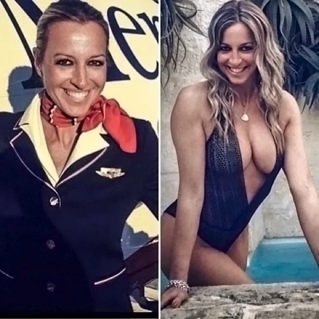 Стюардессы в униформе и без неё