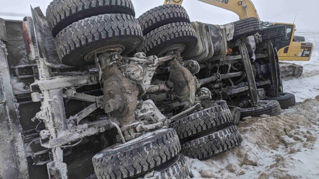 Заполярье из кабины грузовика