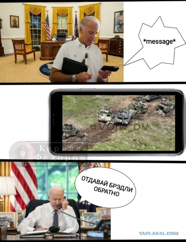 Видео уничтоженных Леопарда и Бредли