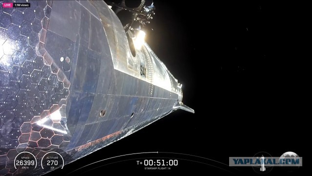 Starship-14. Первая попытка выхода на орбиту. Прямой эфир.