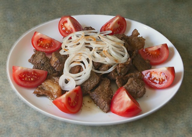 Пряжим мясо