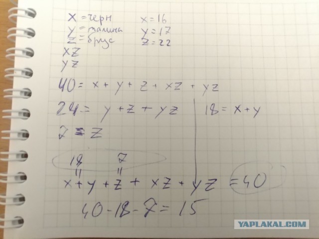Задача для 3-го класса