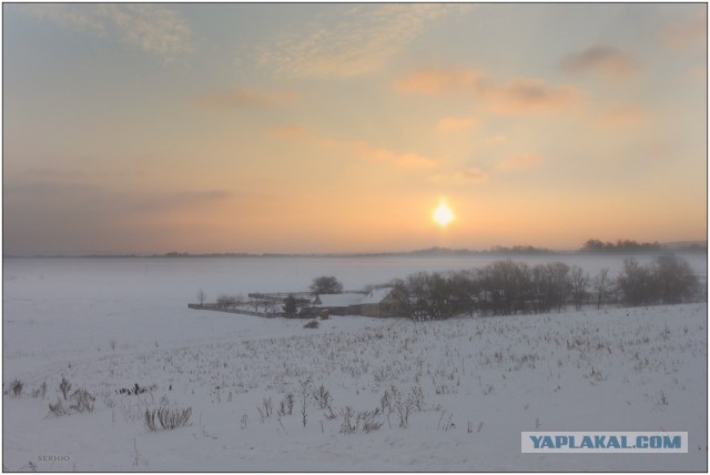 Морозное утро в глубинке!