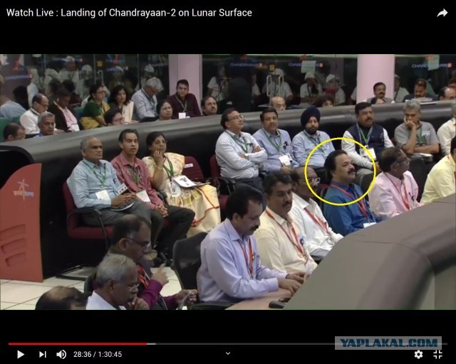 Посадка на луну: Трансляция посадки Chandrayaan-2  Индия