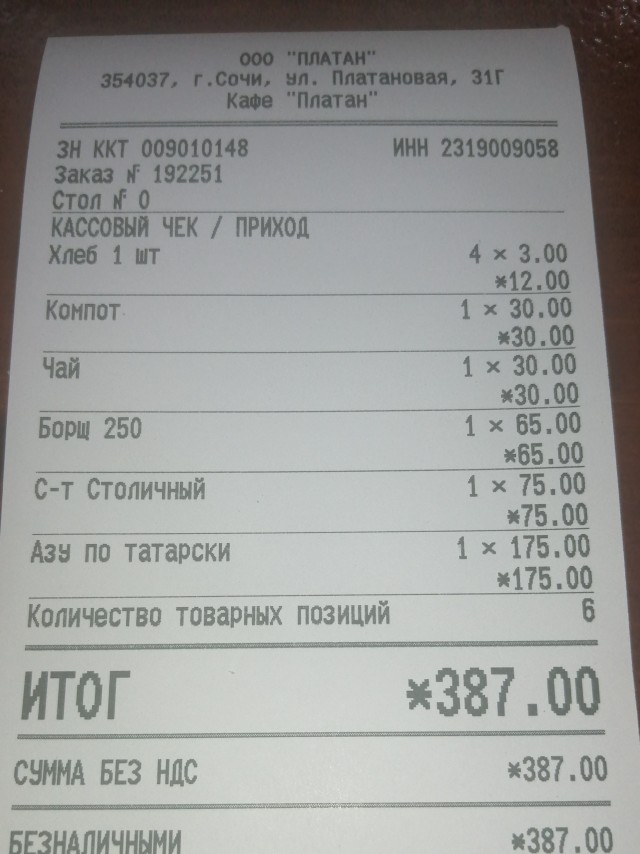 Раз пошла такая свистопляска с ценами: Обед в итальянском рыбном ресторане