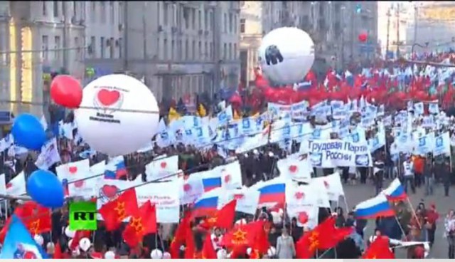 Русский марш - прямой эфир из Москвы