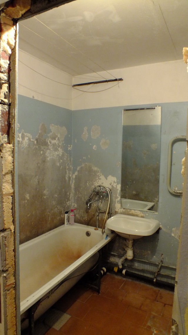Ремонт ванной. Перепланировка.