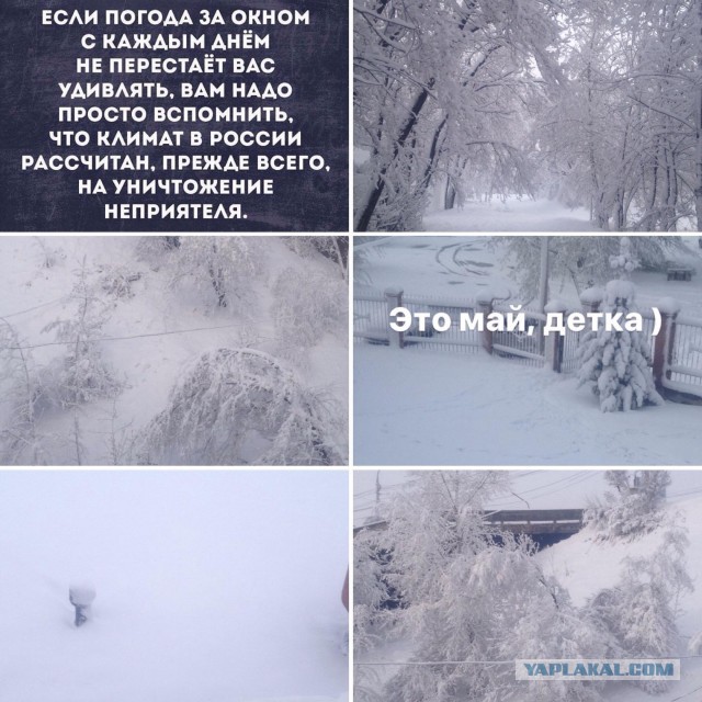 Сейчас бы в мае в снежки поиграть
