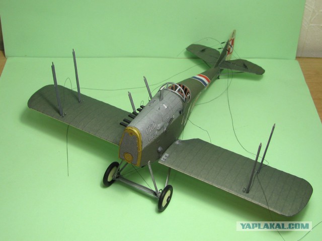Ansaldo A.1 Balilla. Модель самолета из бумаги