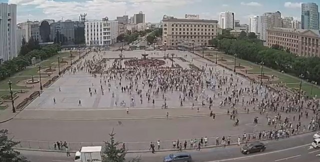 Митинг Хабаровск в поддержку губернатора