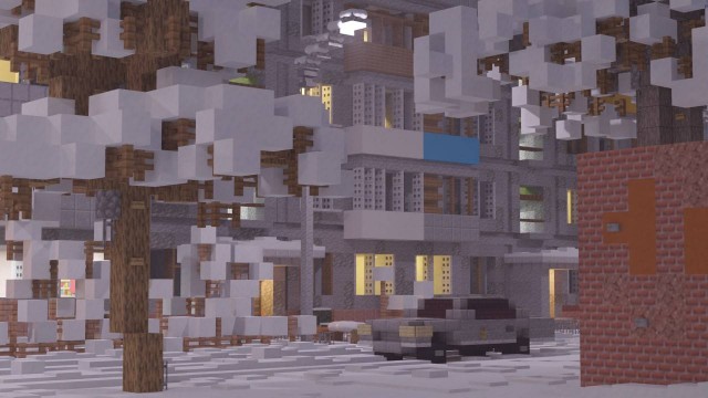В Minecraft воссоздали пост-советский двор