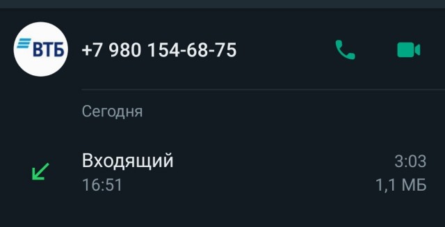 Звонок от мошенников