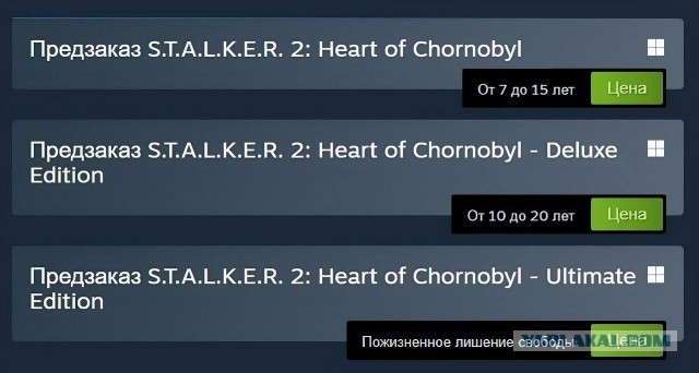 Покупка игры S.T.A.L.K.E.R. 2 в России может повлечь тюремный срок?