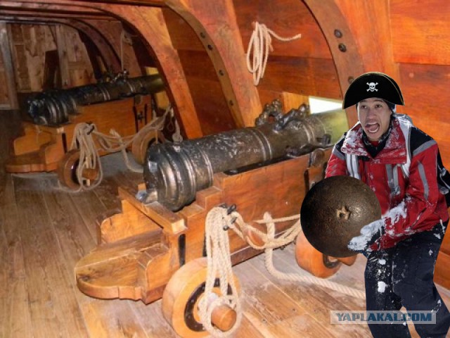 Фотожаба "Я тут вам снежку принес"