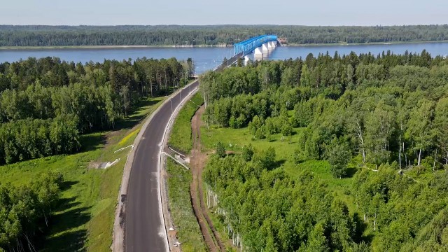 Открыт Высокогорский мост через Енисей