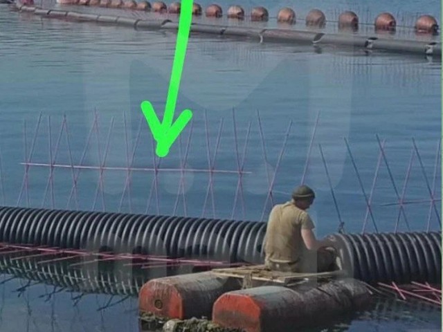 Кадры атаки морским беспилотником бдк "Оленегорский горняк"