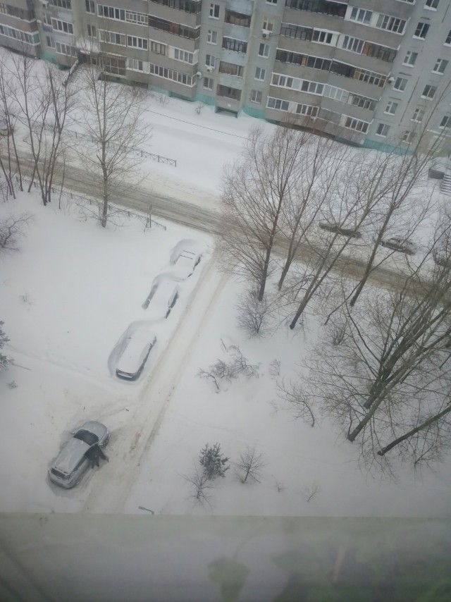 В Татарстане снегопад