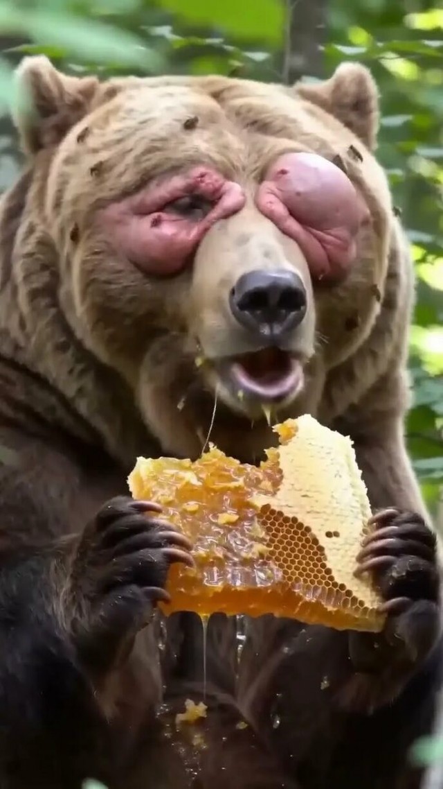 Это какие-то не правильные пчёлы )