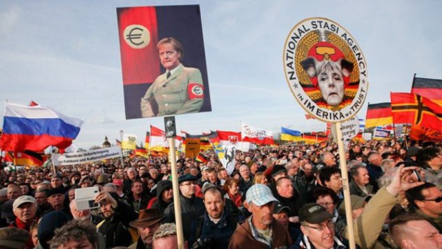 Митинг ультраправых в Германии 7 Мая. Внезапно!