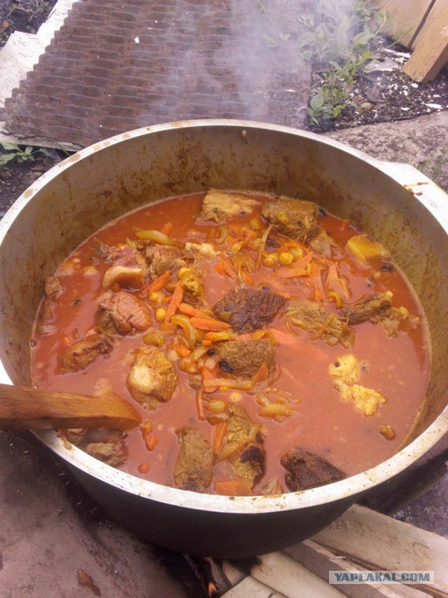 Как я готовлю вкусный плов в казане.