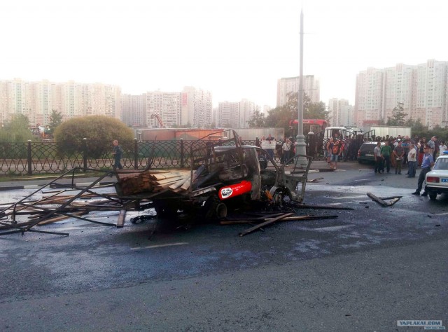 Взрыв машины на Братиславской
