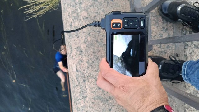 В Петербурге четвёртый день пытаются вытащить кота, застрявшего в облицовке набережной Фонтанки.
