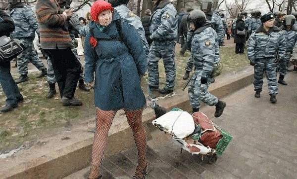 Фотожаба: Бесстрашная бабушка