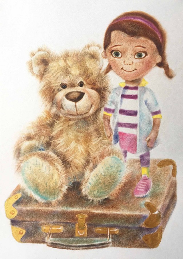 Продолжение моих работ в технике "сухая кисть"(2)