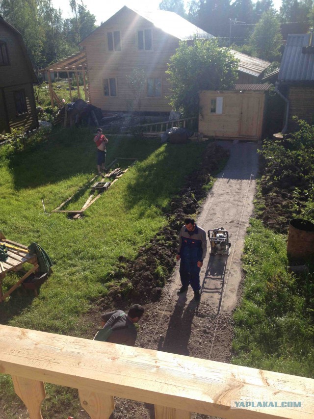 Неожиданное строительство дачи