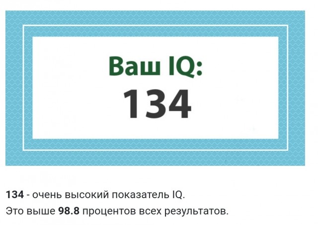 А какой у Вас IQ?